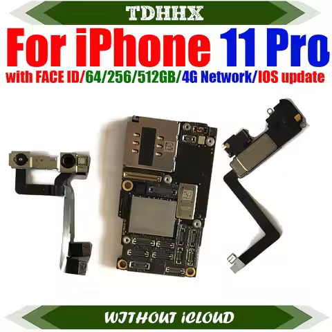 Motherboard For iPhone 11 Pro Clean iCloud 64gb Mainboard With system 256gb Logic Board 512gb Full F