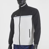 Mizuno [32TC158290] 男 平織 外套 合身版型 立領 運動 休閒 訓練 防風 保暖 黑白 2XL 黑/白