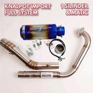IMPORTED Racing Exhaust Taiwan SC Project CRT BLUE - Full System - Racing Exhaust VIXION CBR 150 CB 