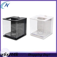 Fish Tank Aquarium Fish Tank Easy to Change the Water Acrylic Plastic Self-Cleaning Small Fish Tank