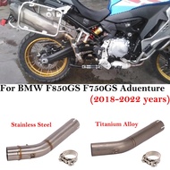 For BMW F750GS F850GS ADV Adventure F 750 GS F 850 GS 2018 - 2022 Motorcycle Exhaust Escape Titanium