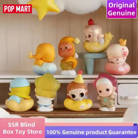 Original POP MART Goodnight,Night Sky Series Pop Bean Blind Box Light Up Series Mini Model Mystery B