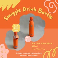 Smiggle INSULATED STAINLESS STEEL WONDER DRINK ORANGE ORIGINAL Bottle