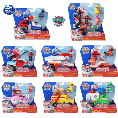 Spin Master PAW Patrol Fire Rescue Team – Ryder Launches Drone, Chase Fires Water Projectiles, Marsh