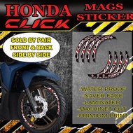 HONDA CLICK NEW BIG MAGS STICKER / HONDA CLICK DECALS STICKER