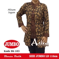 Atasan Batik Jumbo Blouse Batik Wanita Jumbo Big Size 01