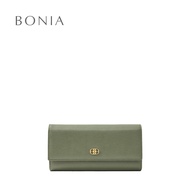 Bonia Olive Oil Aria 3 Fold Long Wallet