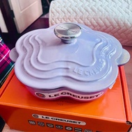 100% Real & 100% New * Le Creuset Cast Iron 鑄鐵鍋  * 鐵 Dish (小 Buffet) * 20cm Flower Pot 扁身花花煲 * Laven