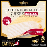 SAKANA | Japanese Mille Crepe Original 12PCS -816G Dessert Sweets Cake