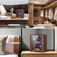 SG STOCK Automatic Watch Winder Watch Winder for 4 Slot Automatic Watches with LED Lights, 4 Rotatio