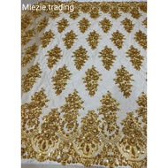 Kain Lace Meter / Lace Fabric Beaded / Embroidery Lace Fabric for high grade dresses baju pengantin