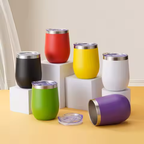 360ml 12oz Thermal Insulated Stainless Steel Tumbler Double Wall Water Bottle Portable To Go Coffee