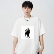 tshirt for men cotton black white Vintage Noir Sophisticated Strides