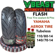 BEAST TIRE SIZE 14 FOR AEROX TIRE TUBELESS Free tire sealant &amp; pito)