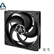 ARCTIC P14 BLACK PWM PST of 5 VALUE PACK Pressure-automatic Fan 140 mm Original