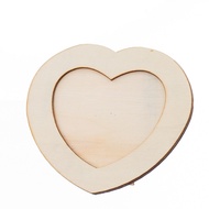 {Sanmu home furnishing} Wooden Love Heart PSanmu home furnishingo Frame DIY Wood Pictures Frame Art Crafts Gifts