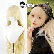 Victorique Cosplay Wig HSIU 100CM Long light blonde curly hair Synthetic Wig+Wig cap Anime GOSICK Vi