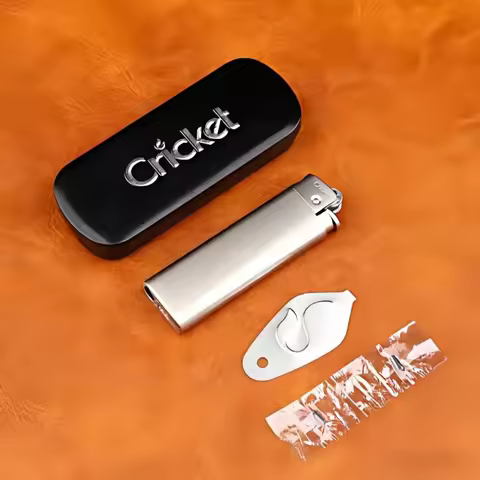 Cricket Metal Torch Lighter Windproof Blue Flame Butane Lighter Flint Grinding Wheel Inflatable Ligh