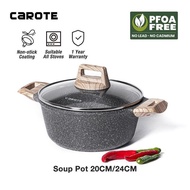 Carote 24cm/28cm Granite Non Stick Casserole With Lids Die-Cast Cookware Suits For Induction Cookers