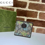 LV_ Bags Gucci_ Bag Tiger Print Men's Short Clip 671652 Embossing Wallet Canvas Ophidia Clutch CVY8