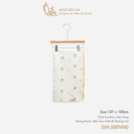 M&B (87x100cm) Antibacterial quilted bamboo blanket, cool air conditioning to help your baby sleep w