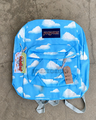 Tas Jansport Sky Blue / Tas Sekolah / Bagpack Laptop / Tas Jansport Premium Motif Awan