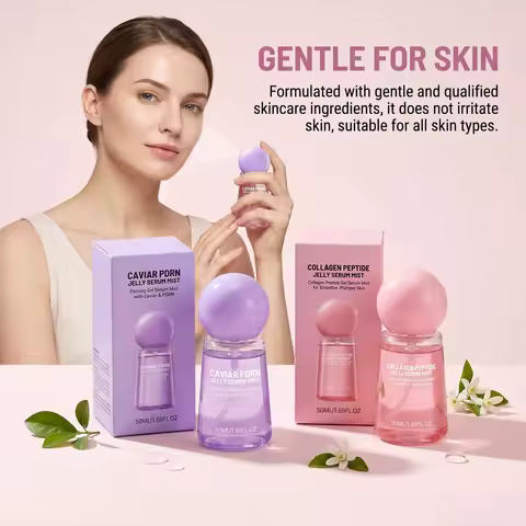 Collagen Peptide Essence Spray Caviar Serum Mist Firming Hydrating Face Toner Lightweight Moisturizi