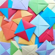 10/20pcs Ddakji Paper Flip Mainan Permainan Biru Merah Kadbod Keras Memukul Papan Permainan Bekalan 