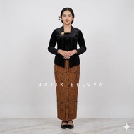 Batik Pleated Skirt with Cement Motif romo ukel, original fabric, sragen sogan, old Batik Belvya, in