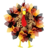 CYNOSA Thanksgiving Door Decorations Turkey Decor Fall Thanksgiving Wreath for Front Door Hanger Gob