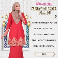 New Release 19.01 SEDONDON KELUARGA COTTON PLAIN BERSULAM (KURUNG MODEN-KURUNG RIAU-BAJU MELAYU DEWA
