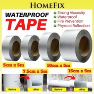 Waterproof Tape Aluminium Foil Adhesive Tape Crack Repair Anti-Leakage Others Gam Bumbung Kuat 5cm 7