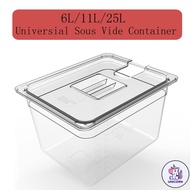 UC Sous Vide Container 6 11 25 quarts for anova Crystal Clear