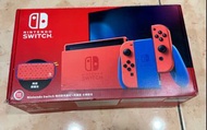 現貨switch送包 瑪利歐亮麗紅電量加強款  經典款任天堂 Nintendo 二手 中古九成新 主機 NS 台灣公司貨