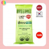 LACTO-FIT - 【10條】（綠色）LACTO-FIT 鍾根堂 Green蔬果纖維加鋅升級版益生菌 (2gX10小包)（韓國直送)（平行進口）新舊包裝隨機發送