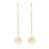 【二手】蒂芙尼 (Tiffany & Co.) 五金球耳環，18K（黃金），女士五金球耳環，二手