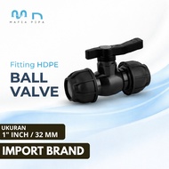 32mm or 1 Inch Compression Ball Valve Connection HDPe Pipe Fitting/ | PP PP PP