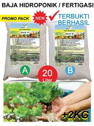 Set Baja AB 2KG / 2000L  Untuk Fertigasi dan Hidroponik Sayur Daun Hydroponic Nutrient Fertilizer