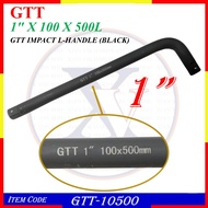GTT-10500 (1" X 100 X 500) GTT IMPACT L-HANDLE (BLACK)