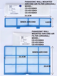 [ORIGINAL/GENUINE] PANASONIC WALL MOUNTED AIRCOND CS-VS10SKH/VS13SKH/VS18SKH INDOOR AIR FILTER (4PCS