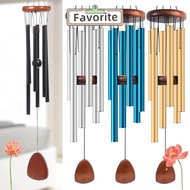 FAVORITEGOODS Metal Tubes Windchime, 6 Rods Aluminum Aluminum Wind Chimes,  Large 37 Inch Pendant Wi