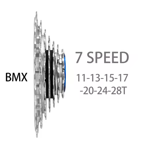 ZTTO Ultralight Folding Bike 7 Speed 11-28T SLR Cassette BMX 7S Freewheel Integrated Cassette For Br