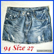 ▐ ┴ ☬ DENIM SKIRTS ( PRE-LOVE ) SIZE 28 - 32