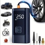 全城熱賣 - 德國工藝迷你便攜電動打氣泵 帶LED電筒照明 帶移動電源功能 汽車 輪胎 足球 籃球 氣球 吹氣 充氣棒 打氣機 電動充氣泵 小米充氣泵替代 電動打氣筒 單車泵 汽車泵 自駕遊 騎行必備