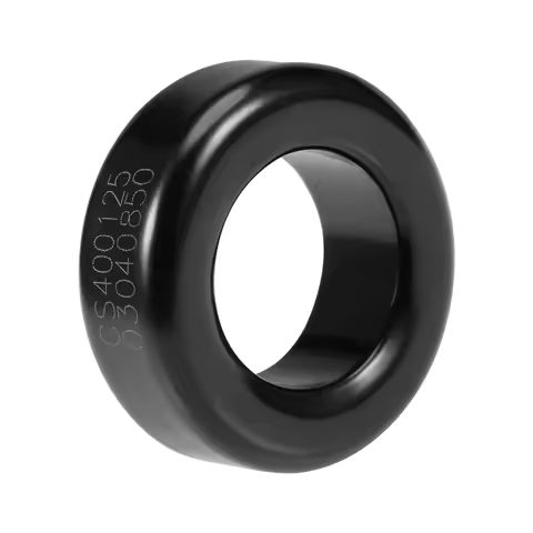 Uxcell 23.5 x 40.5 x 14.7mm Toroid Core, Ferrite Chokes Ring Iron Powder Inductor Ferrite Rings, Bla