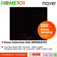 Mayer 3 Zones Induction Hob MMIH603FZ