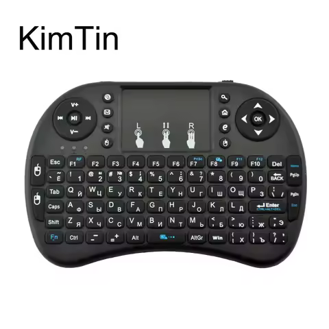 Mini 2.4G Wireless Russian Keyboard w/ Touchpad For H96 MAX Andriod 11 TV Box, Remote Controller For