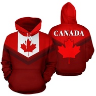 Canada Flag Always In Me 3d Printed Hoodie Men Women Oversize Sweatshirts Street Fashion Hooded Kid