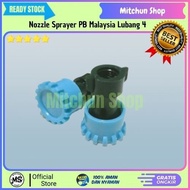 Nozzle Sprayer PB Malaysia Hole 4 |Malaysian Sprayer Tank Nozzle 4 Holes|Nozzle Sprayer Malaysia