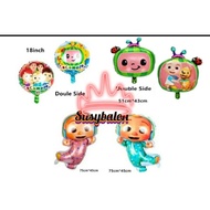 Cocomelon Foil Balloon/Large Cocomelon Baby Foil/Round Watermelon/Cocomelon Antenna